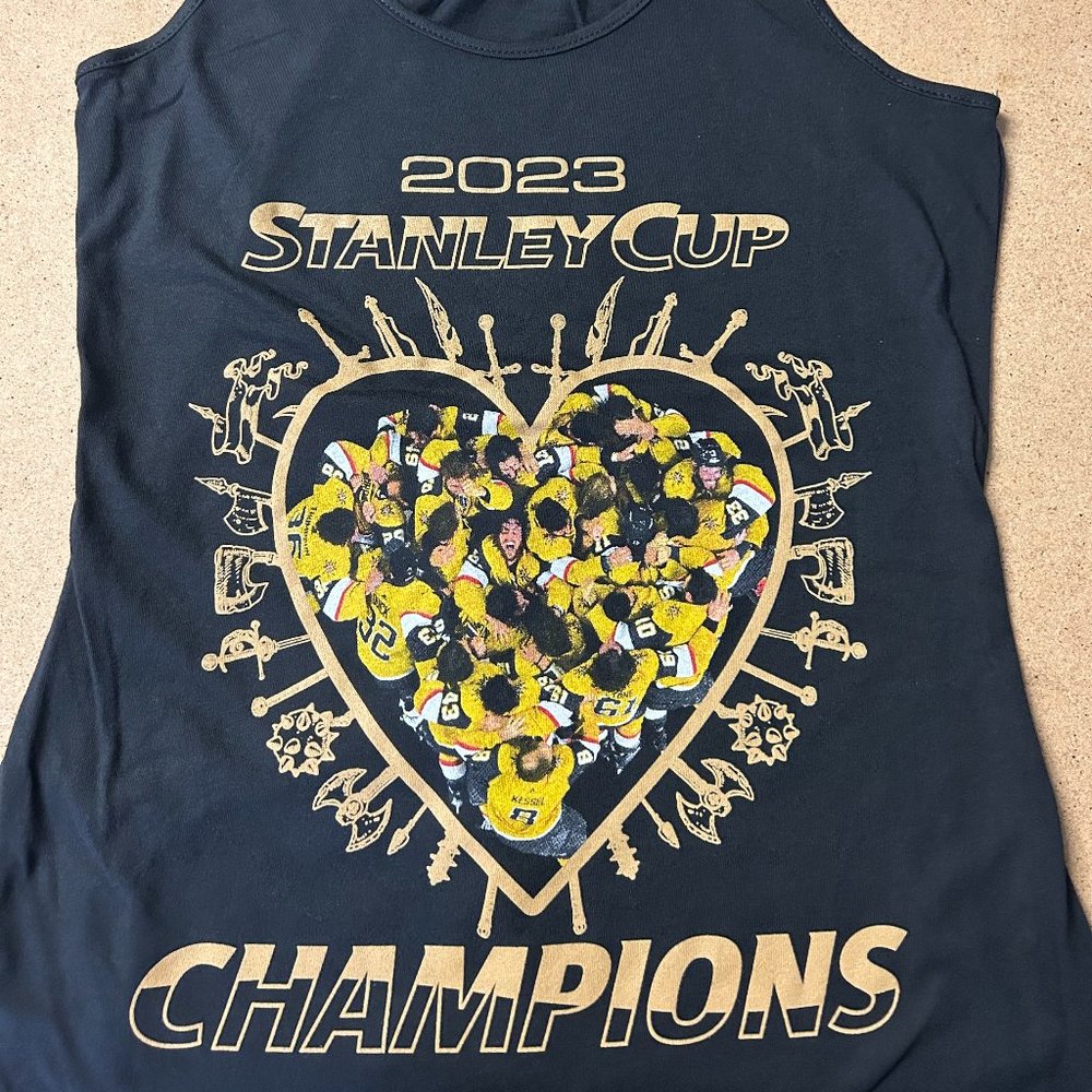 Vegas Golden Knights (VGK) Stanley Cup Champions 2023 (Heart) Tank Tops